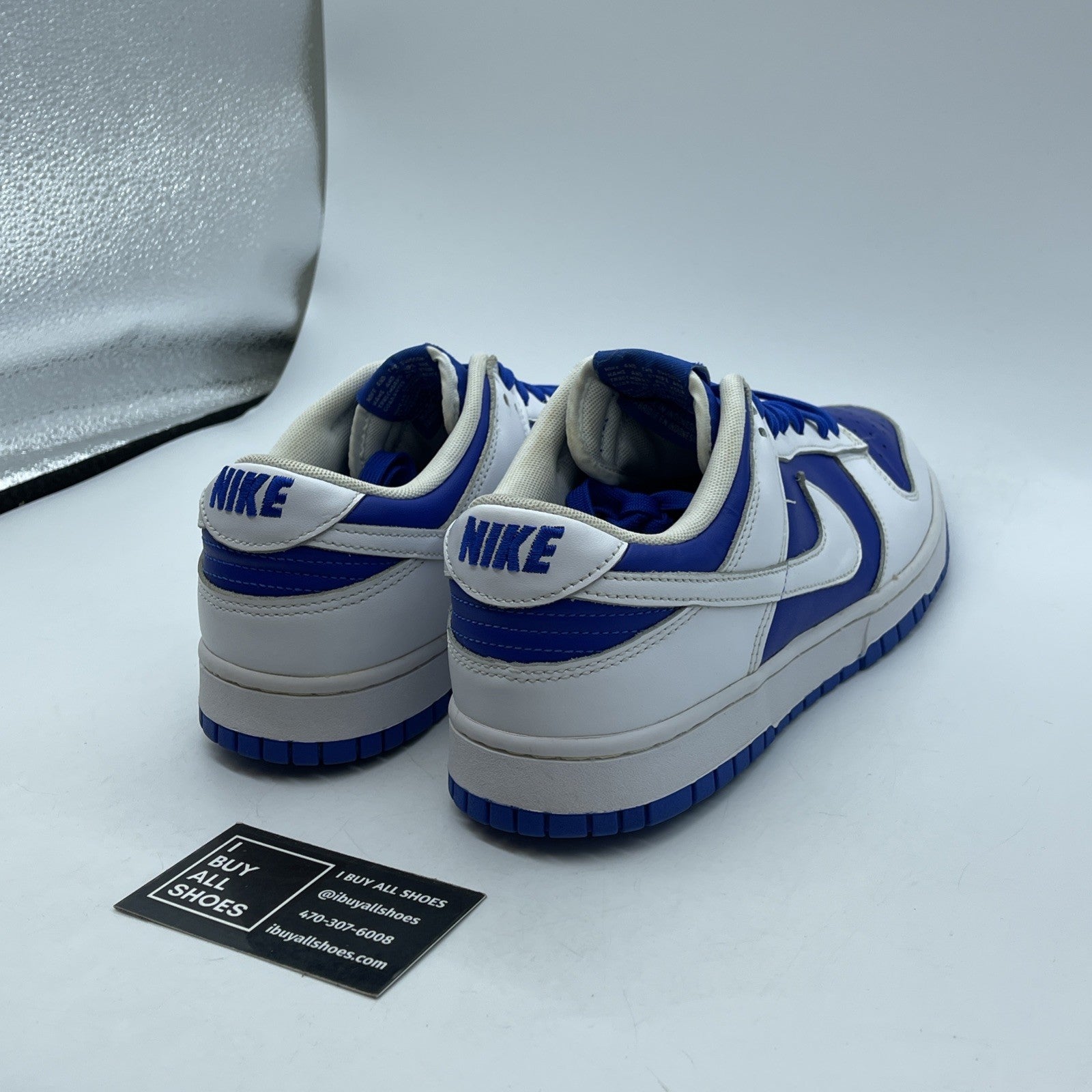 Size 10 - Nike Dunk Low Racer Blue 2022 White Leather (DD1391-401)