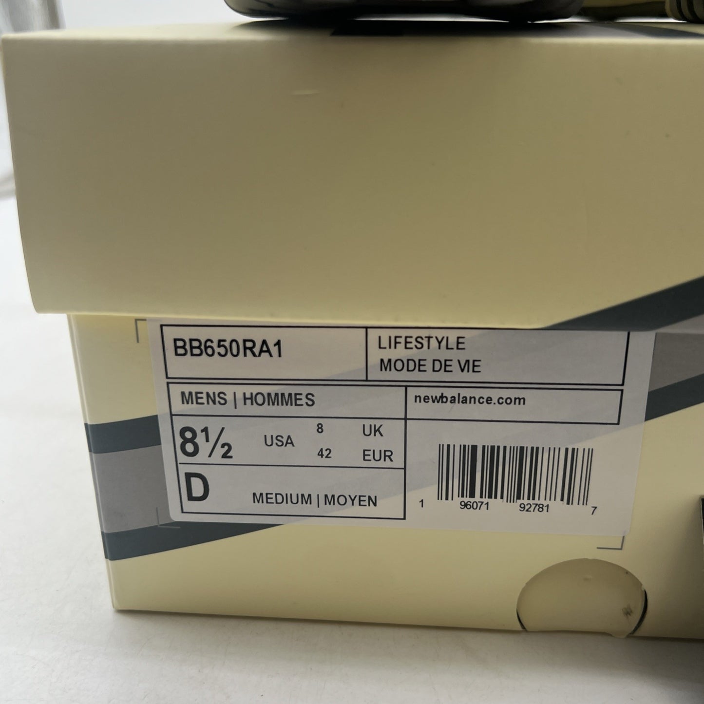 Size 8.5 - New Balance Aimé Leon Dore x 650R Silver (BB650RA1)