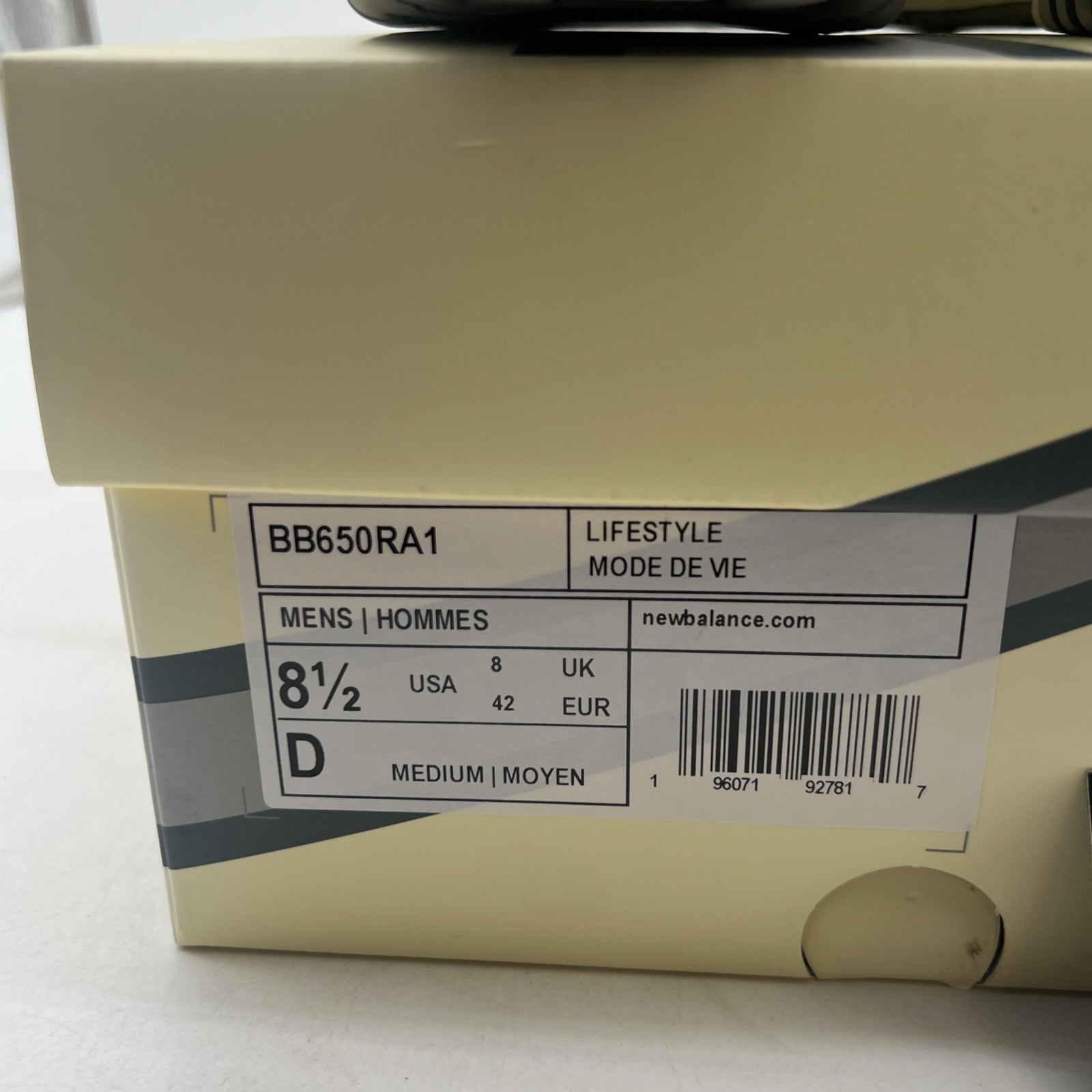 Size 8.5 - New Balance Aimé Leon Dore x 650R Silver (BB650RA1)
