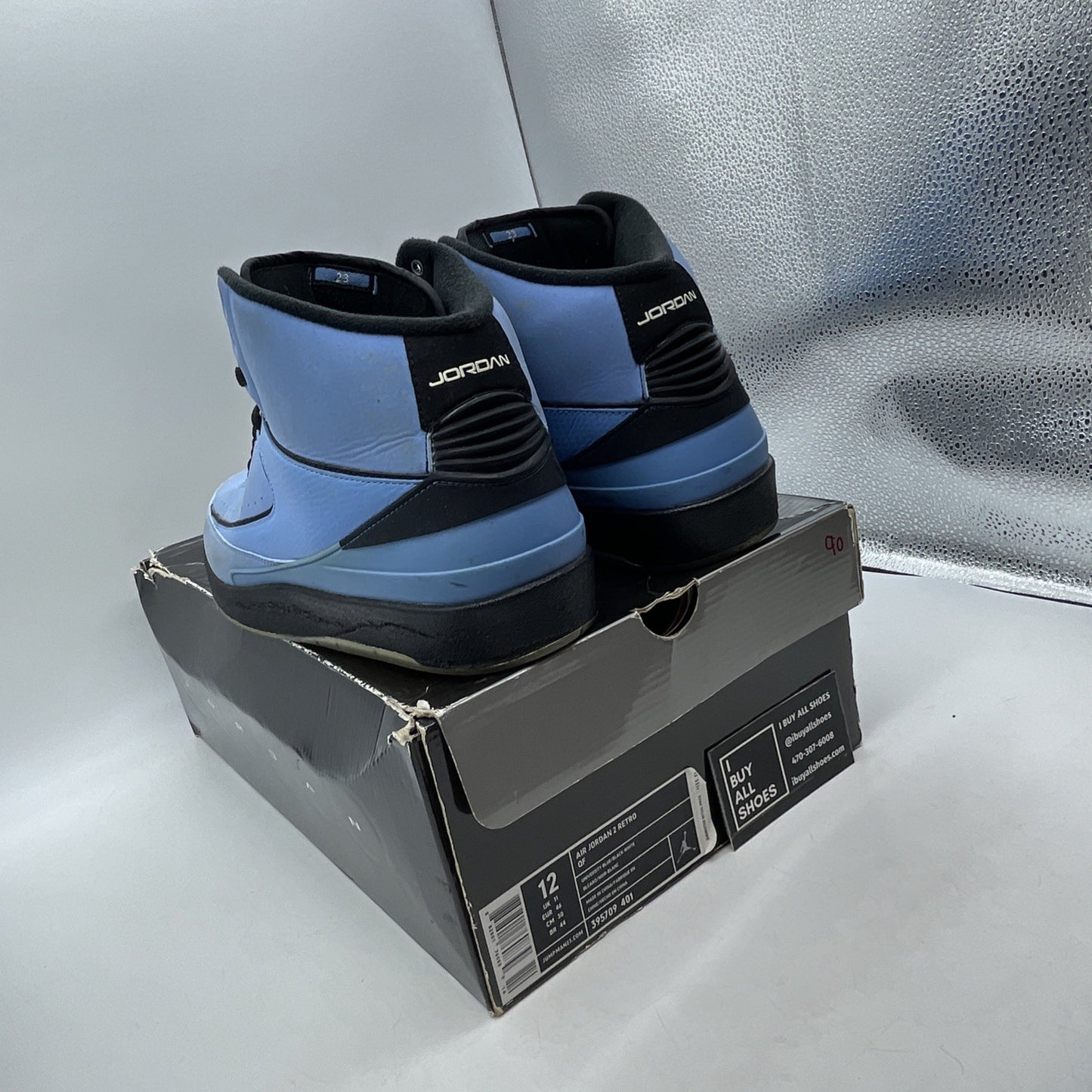 Size 12 - Air Jordan 2 Retro QF University Blue (395709-401)