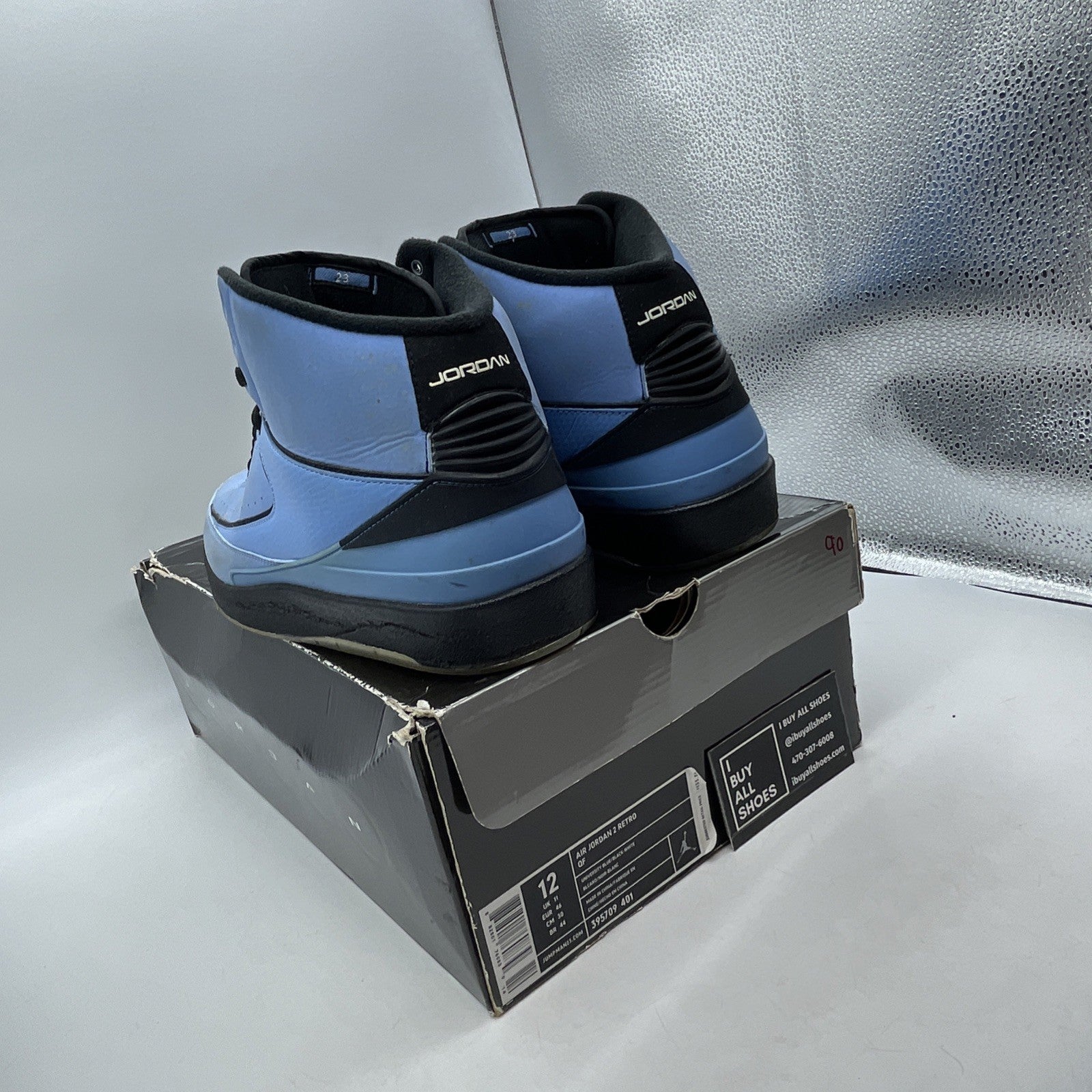 Size 12 - Air Jordan 2 Retro QF University Blue (395709-401)