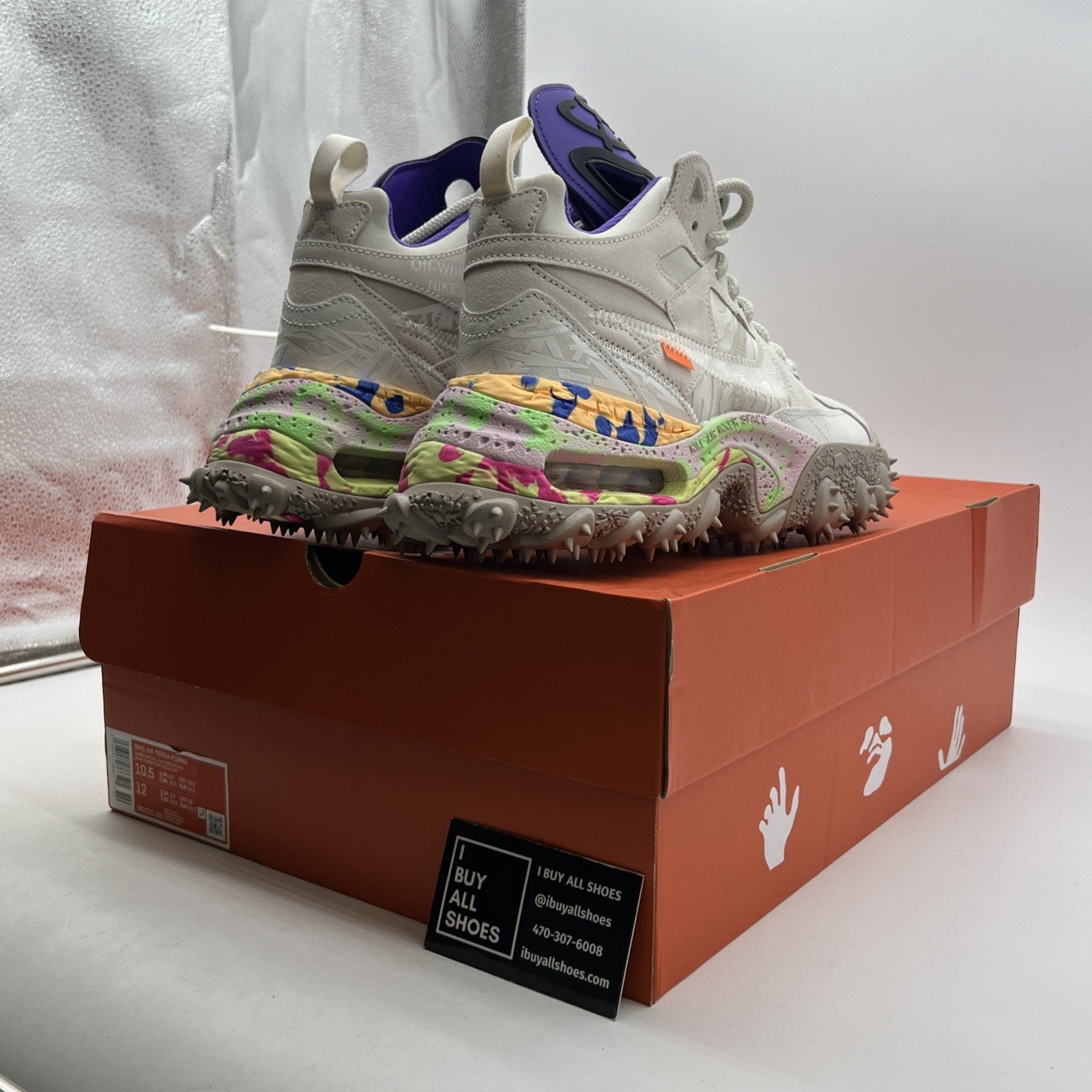 Size 10.5 - Nike Off-White x Air Terra Forma White (DQ1615-100)