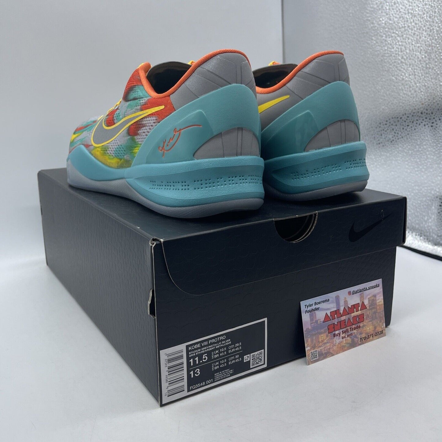 Size 11.5 - Nike Kobe 8 Protro 2024 Venice Beach Orange Blue (FQ3548-001)