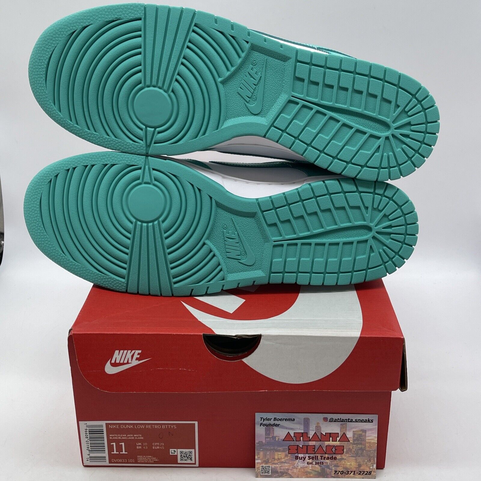 Size 11 - Nike Dunk Low Clear Jade