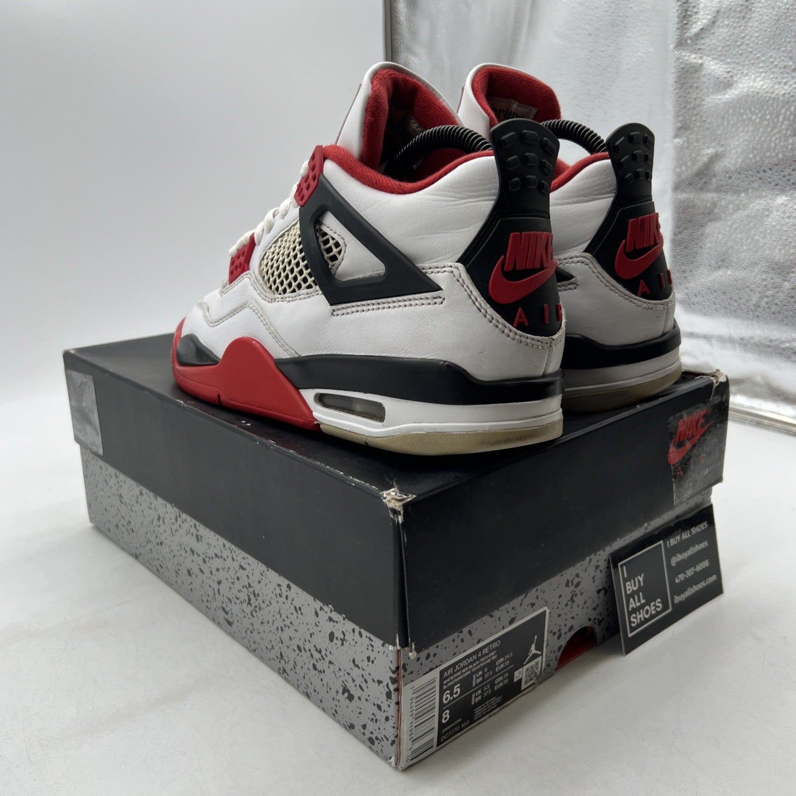 Size 6.5 - Air Jordan 4 Retro OG Mid Fire Red (DC7770-160)