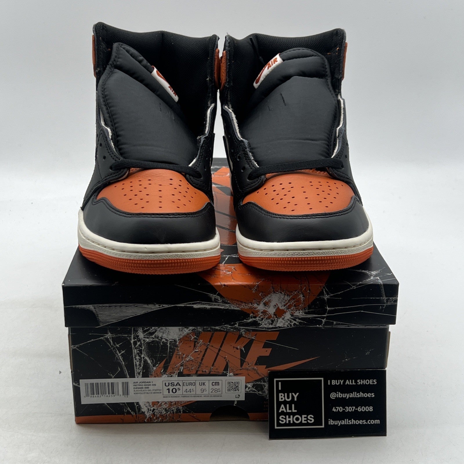 Size 10.5 - Air Jordan 1 Retro OG 2025 High Shattered Backboard (DZ5485-008)