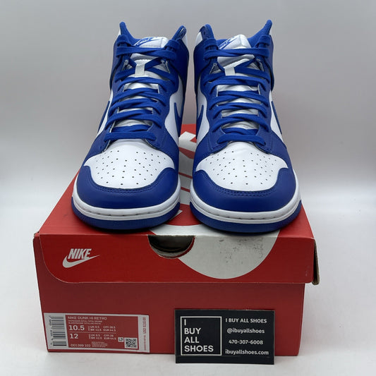 Size 10.5 - Nike Dunk 2021 High Kentucky Blue White Leather (DD1399-102)