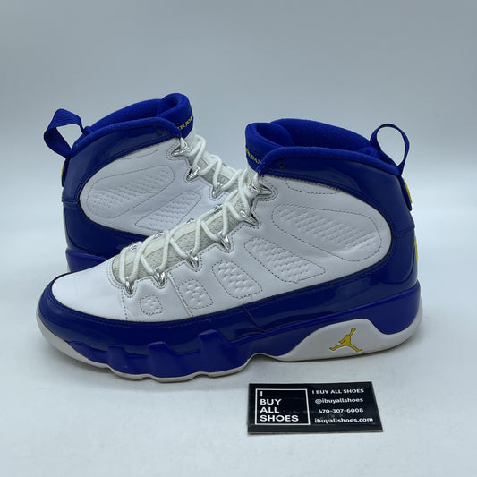 Size 11 - Air Jordan 9 Retro Kobe Blue White Yellow Leather (302370-121)
