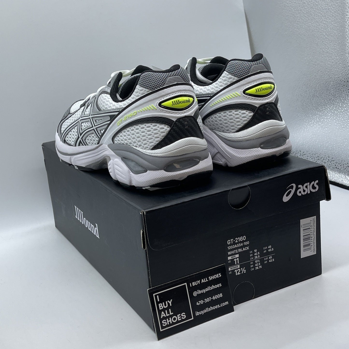 Size 11 - Asics GT-2160 "JJJJOUND WHITE" 2024 1203A554 100 (9086-37)