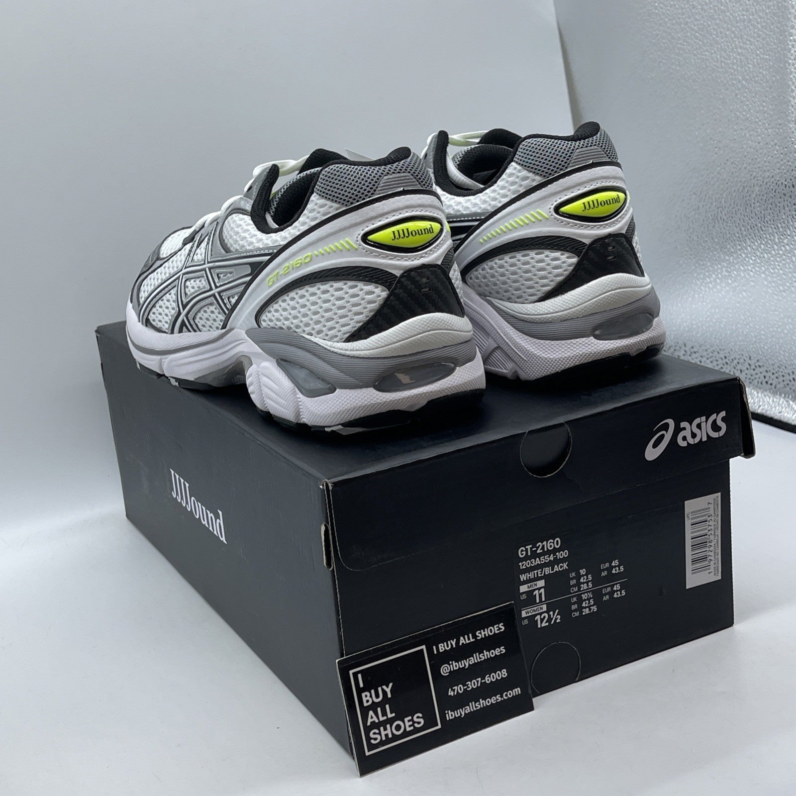 Size 11 - Asics GT-2160 "JJJJOUND WHITE" 2024 1203A554 100 (9086-37)