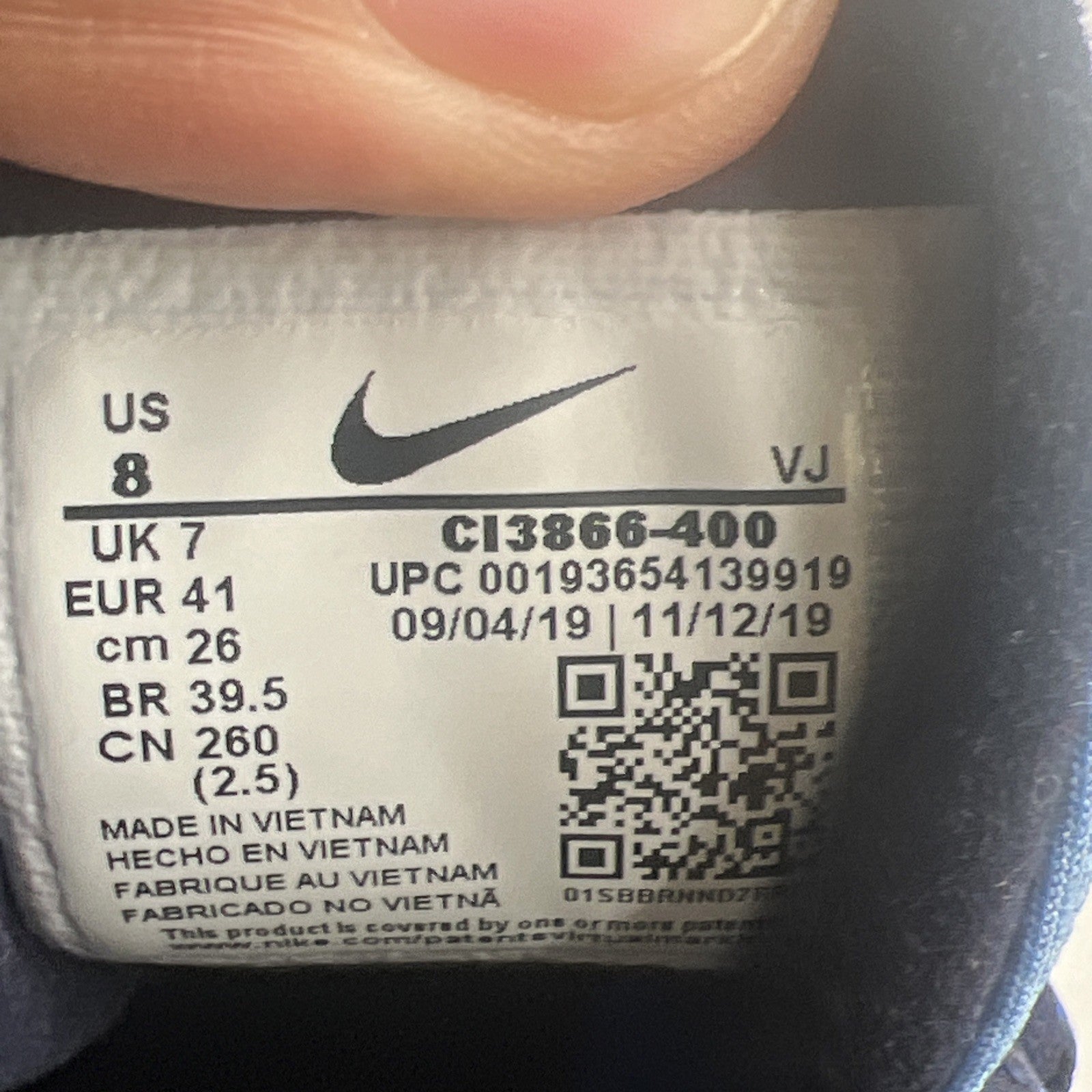 Size 8 - Nike Air Max 270 React Pacific Blue (CL3866-400)