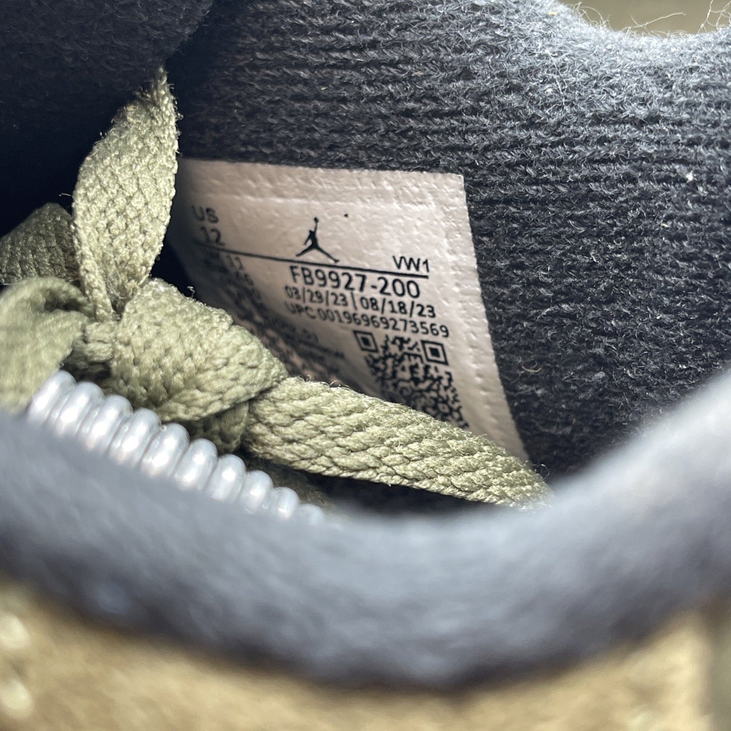 Size 12 - Jordan 4 SE Retro Low Craft Olive Green Black Suede (FB9927-200)