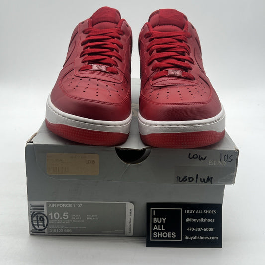 Size 10.5 - Nike Air Force 1 '07 Varsity Red (315122-606)