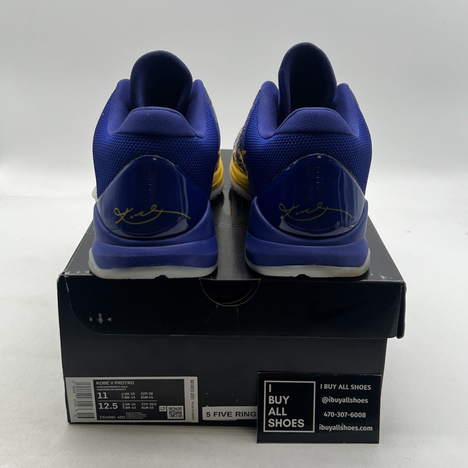 Size 11 - Nike Zoom Kobe 5 Protro 2020 5 Rings (CD4991-400)