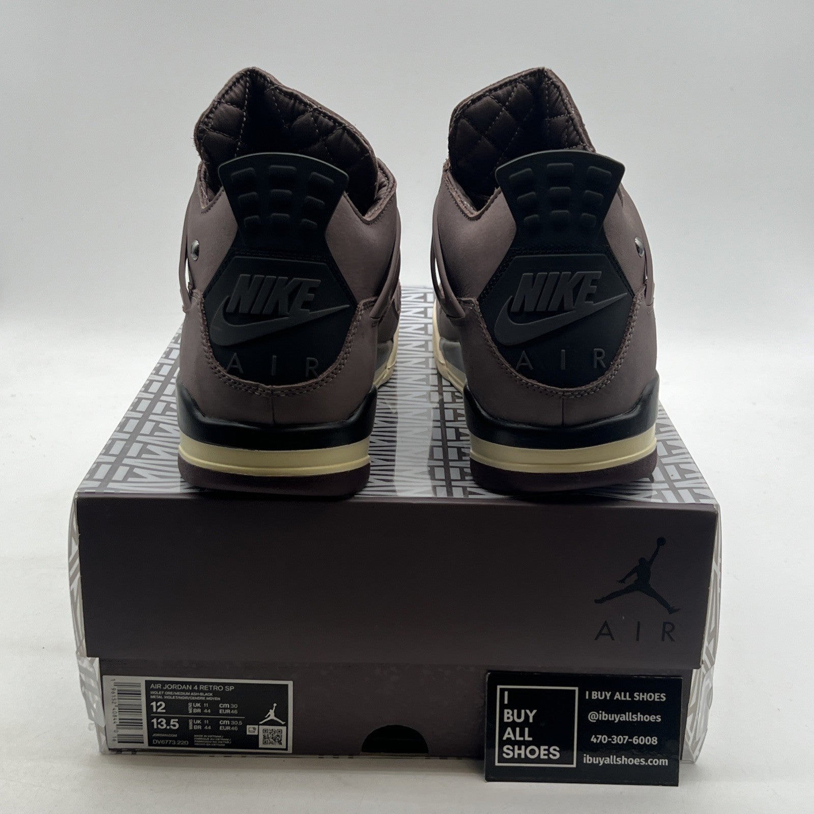 Size 12 - Air Jordan 4 Retro x A Ma Maniere Mid Violet Ore (DV6773-220)