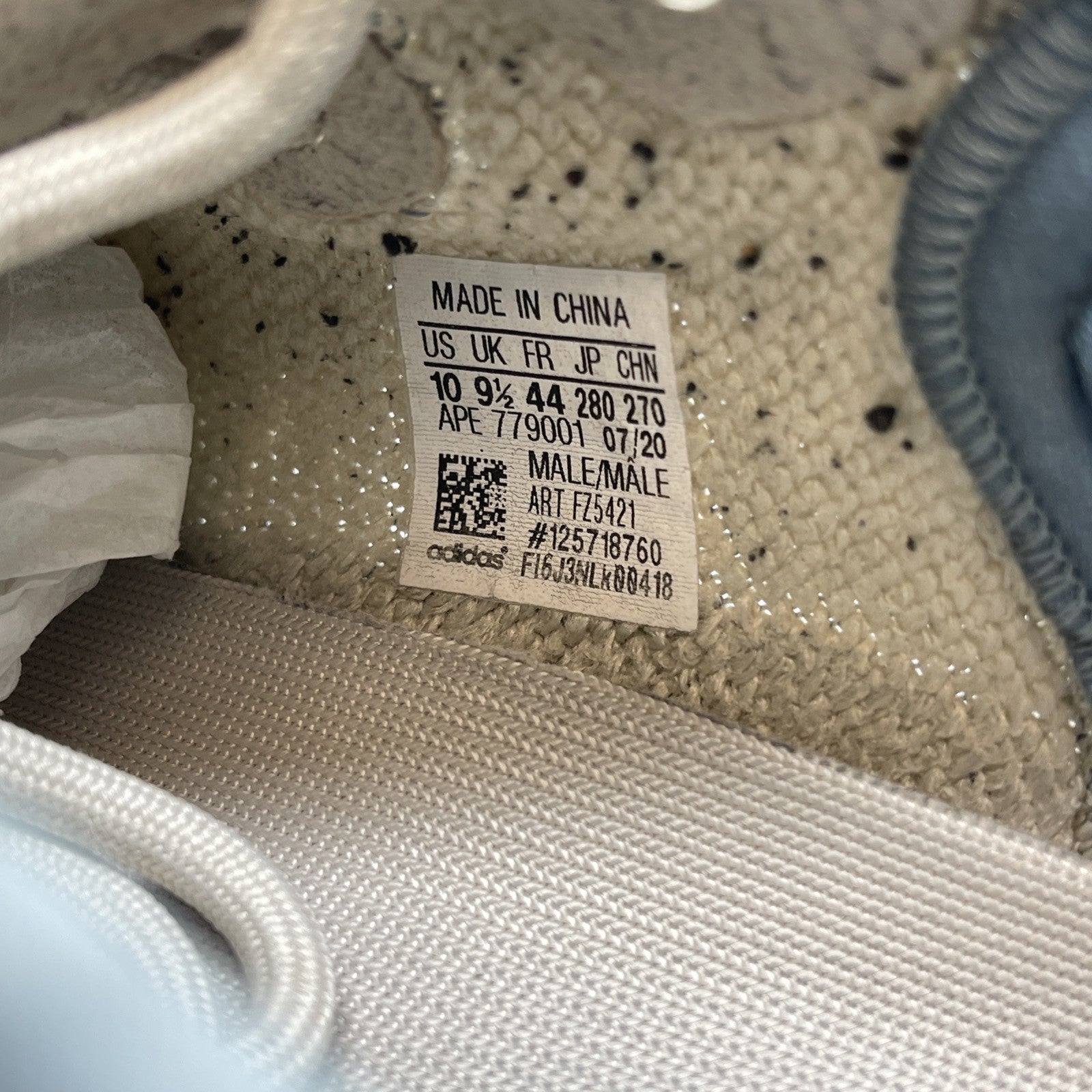 Size 10 - adidas Yeezy Boost 350 V2 Low Israfil Blue Grey Suede (FZ5421)
