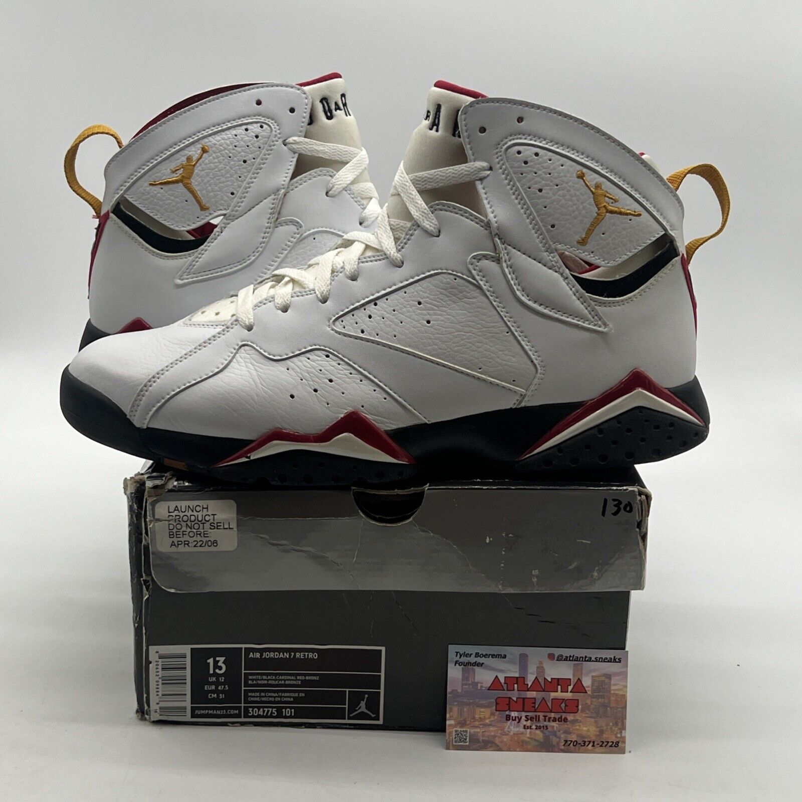 Size 13 - Air Jordan 7 Retro 2006 Cardinal (304775-101)