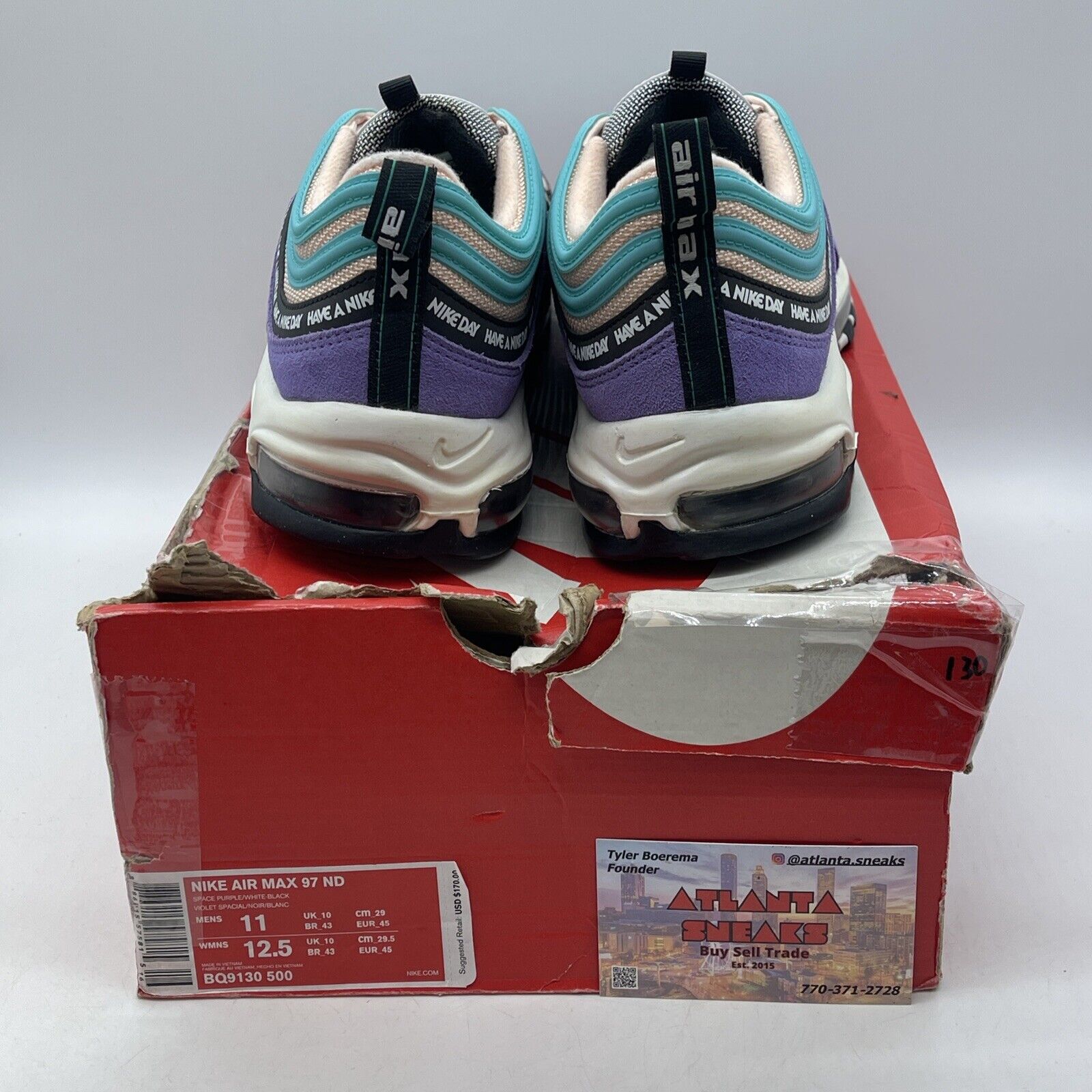 Size 11 - Nike Air Max 97 Have a Nike Day Suede Leather (BQ9130-500)