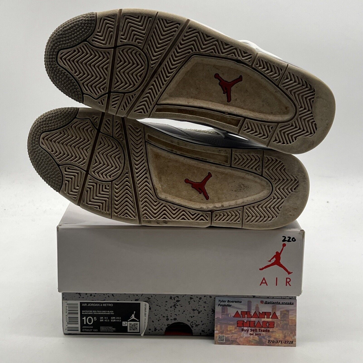 Size 10.5 - Air Jordan 4 Retro Mid White Oreo (CT8527-100)