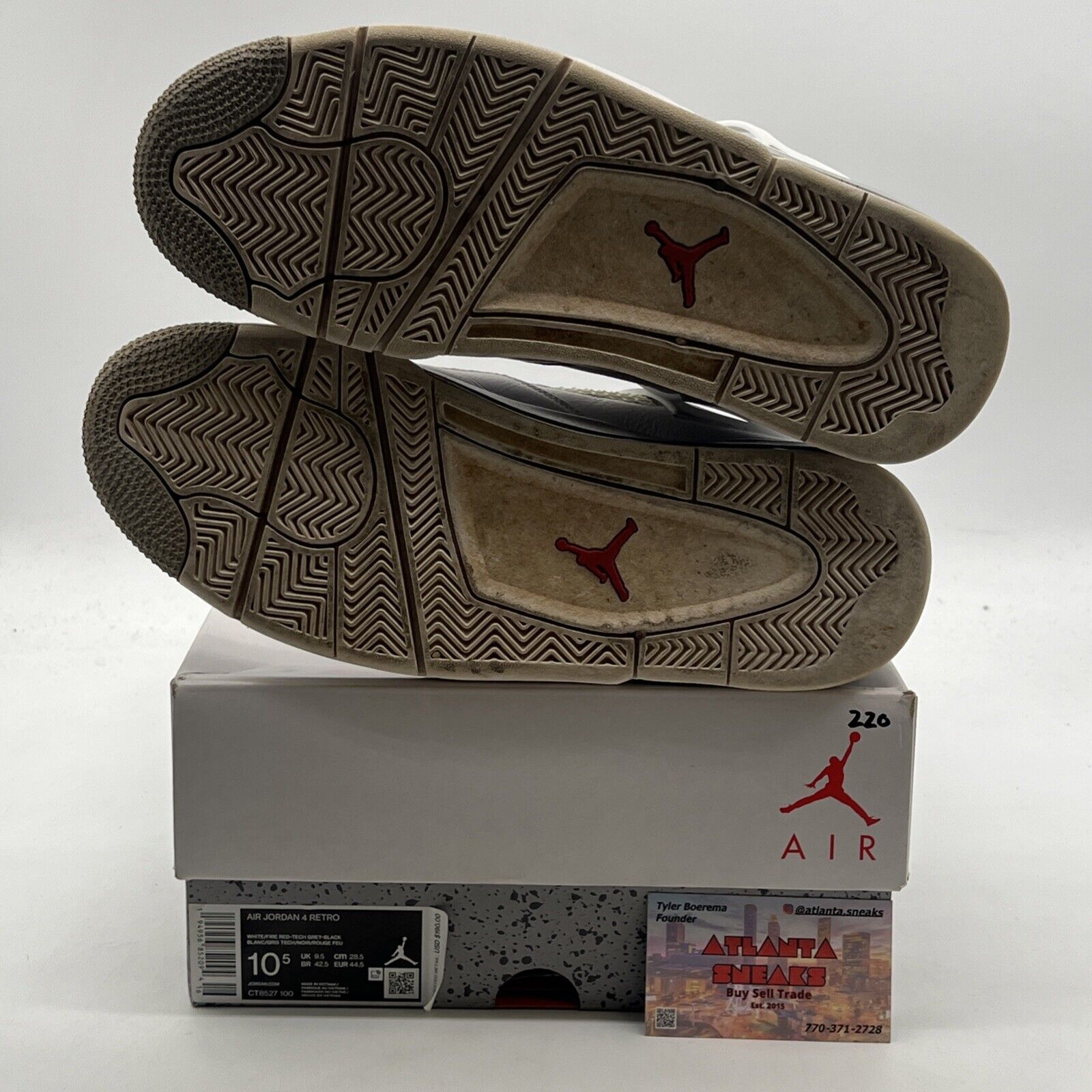 Size 10.5 - Air Jordan 4 Retro Mid White Oreo (CT8527-100)