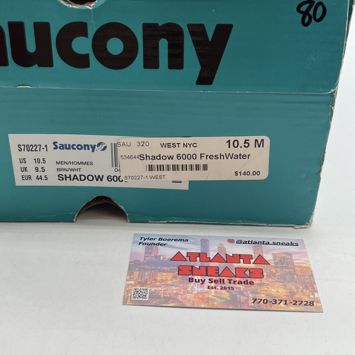 Size 10.5 - Saucony Freshwater x West NYC Shadow 6000 (S70227-1)