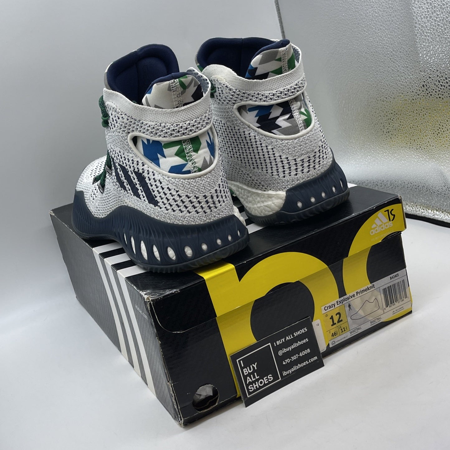 Size 12 - adidas Crazy Explosive Primeknit PE Andrew Wiggins Suede (B42405)