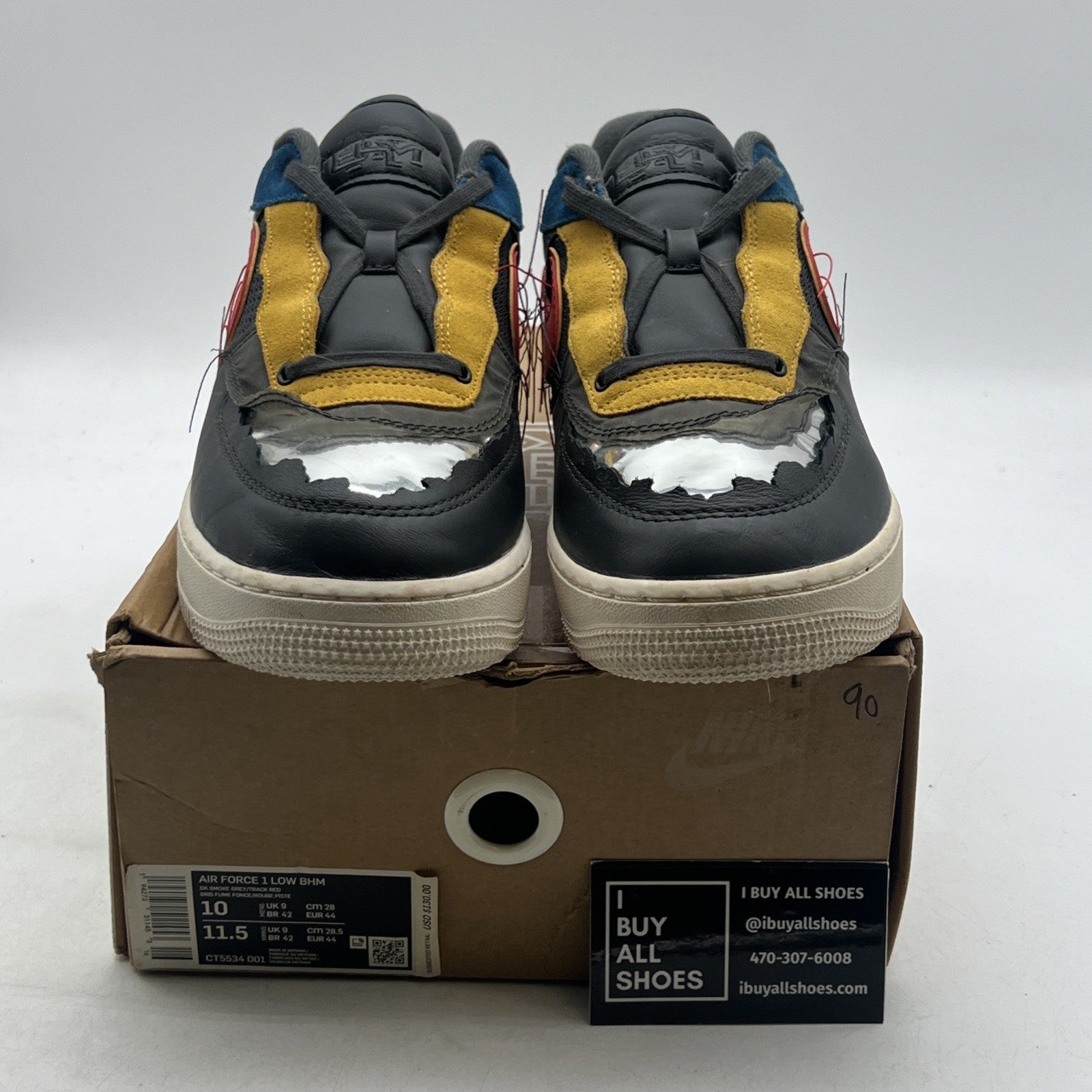 Size 10 - Nike Air Force 1 Low Black History Month (CT5534-001)