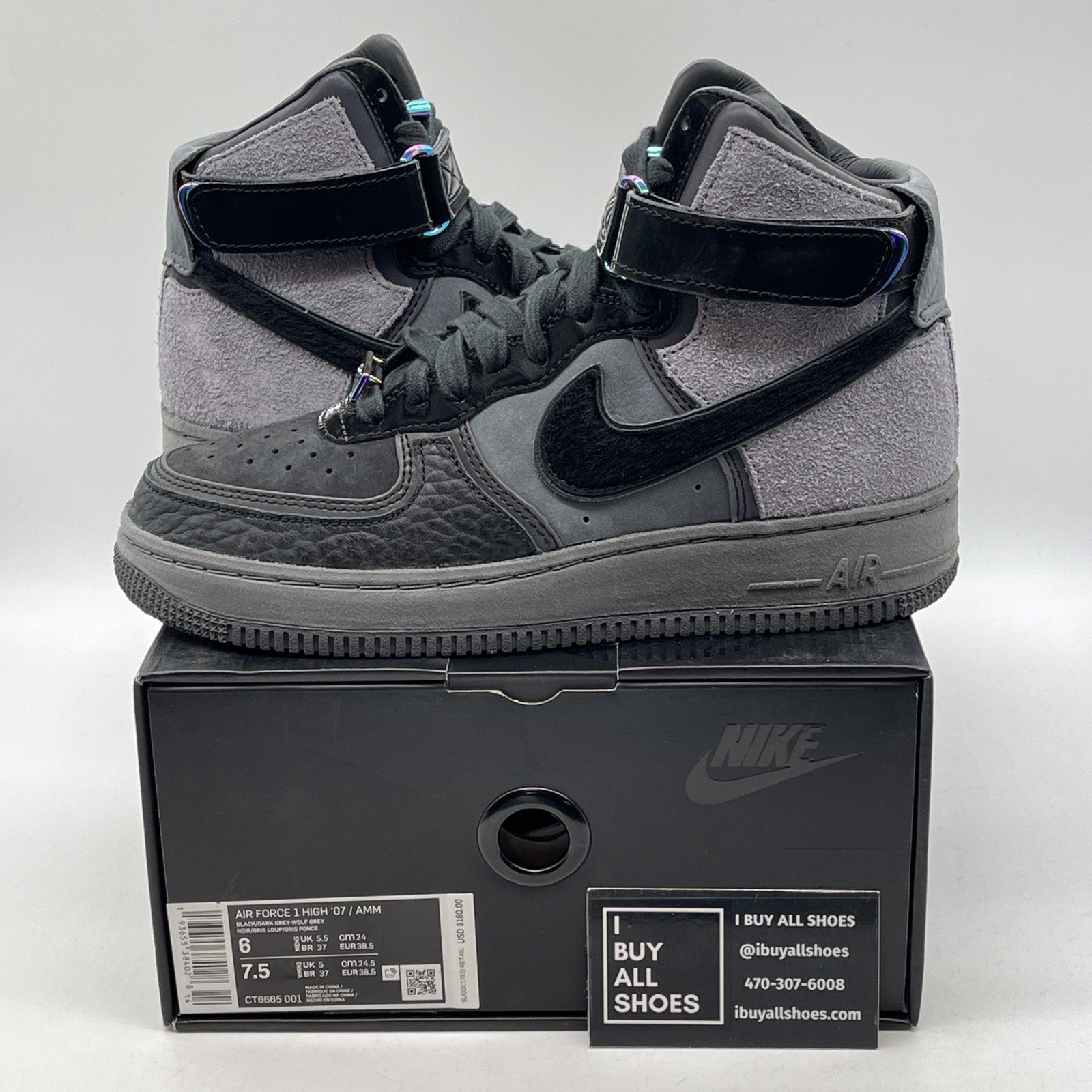 Size 6 - Nike A Ma Maniére x Air Force 1 High Hand Wash Cold (CT6665-001)
