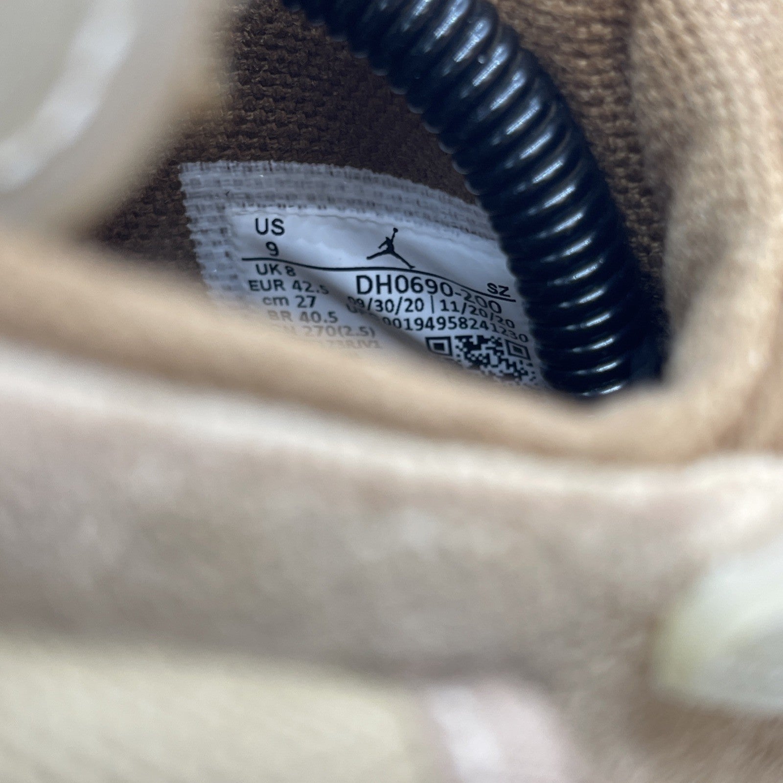 Size 9 - Air Jordan 6 Retro x Travis Scott Mid British Khaki (DH0690-200)