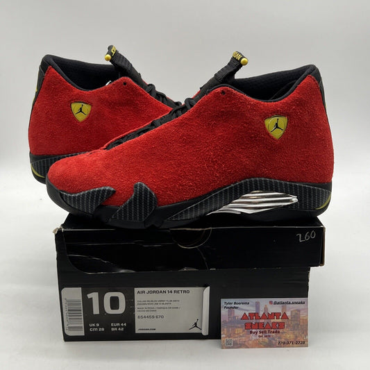 Size 10 - Air Jordan 14 Retro Ferrari (654459-670)