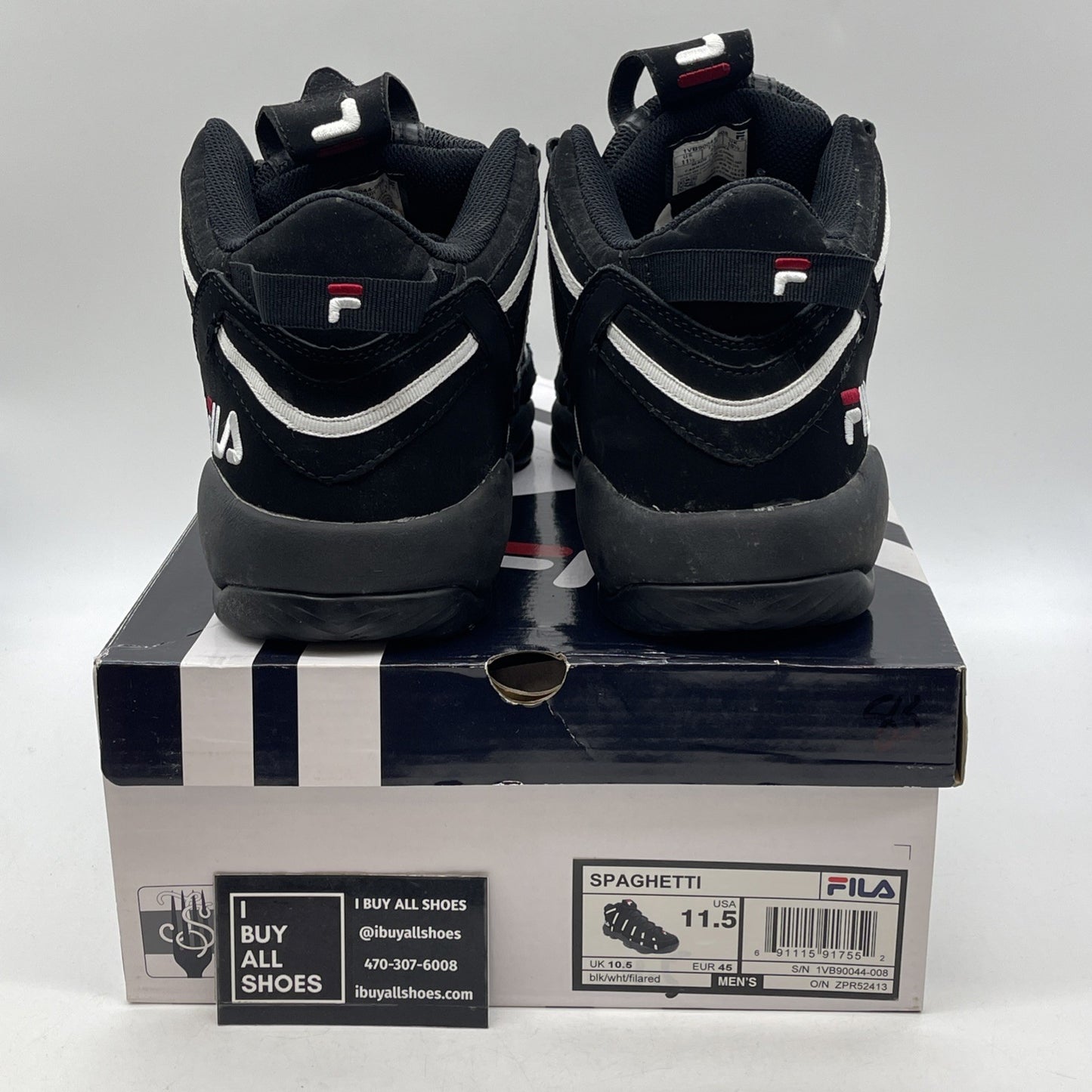 Size 11.5 - Fila Spaghetti White Stackhouse (1VB90045-008)