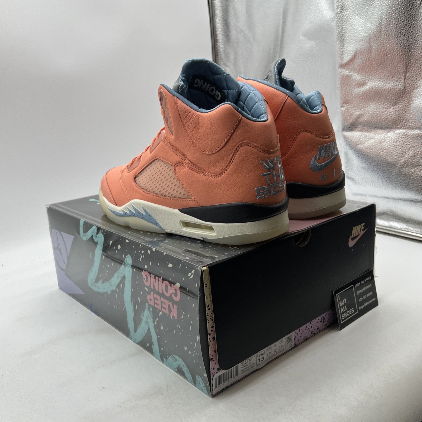 Size 13 - Jordan 5 Retro x DJ Khaled Mid We The Best - Crimson Bliss DV4982-641