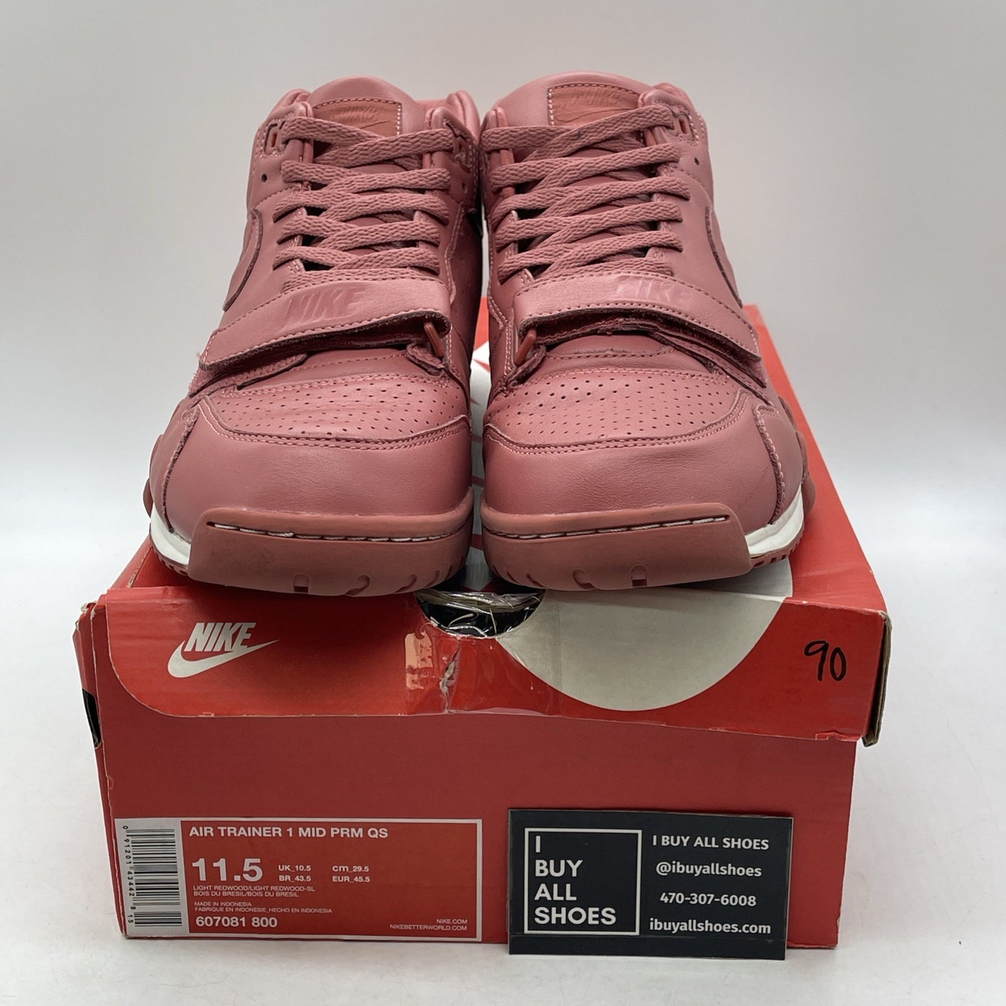 Size 11.5 - Nike Air Trainer 1 Premium QS Mid Light Redwood (607081-800)