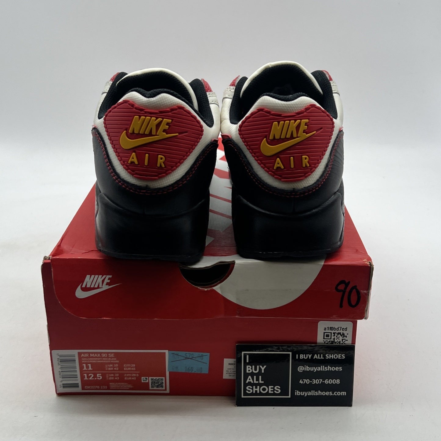 Size 11 - Nike Air Max 90 SE Sail University Red (DX3276-133)