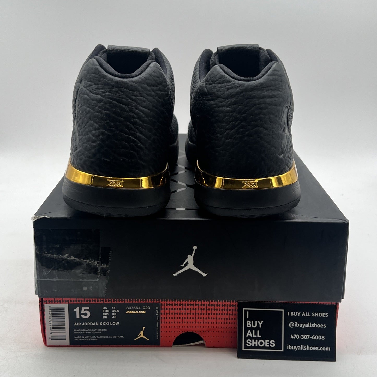 Size 15 - Air Jordan 31 Low Black (897564-023)