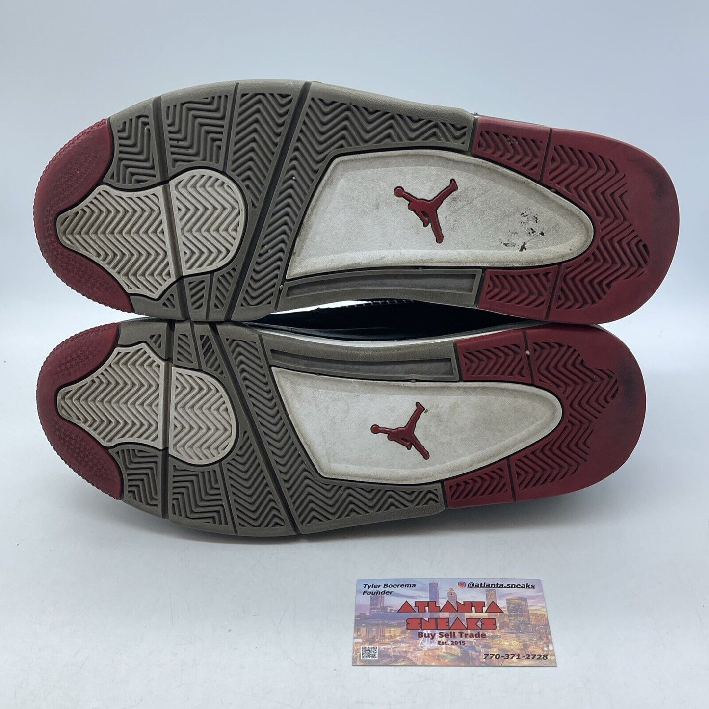 Size 11.5 - Jordan 4 Retro bred release 2012 Black Red Suede Leather (308497-089