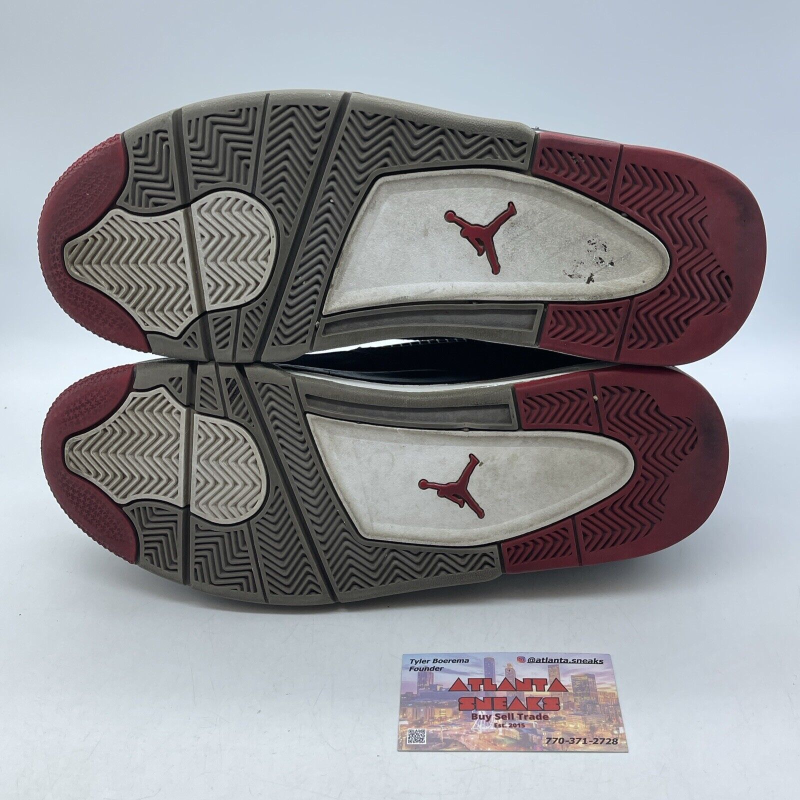 Size 11.5 - Jordan 4 Retro bred release 2012 Black Red Suede Leather (308497-089
