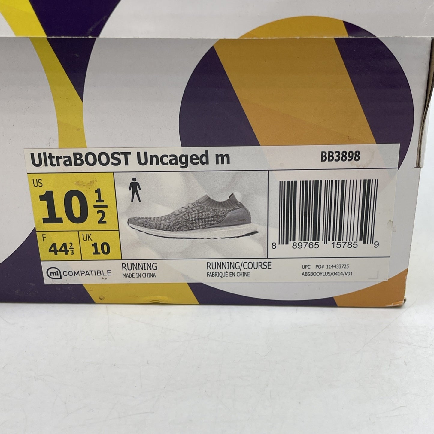Size 10.5 - adidas UltraBoost Uncaged Grey White Suede (BB3898)