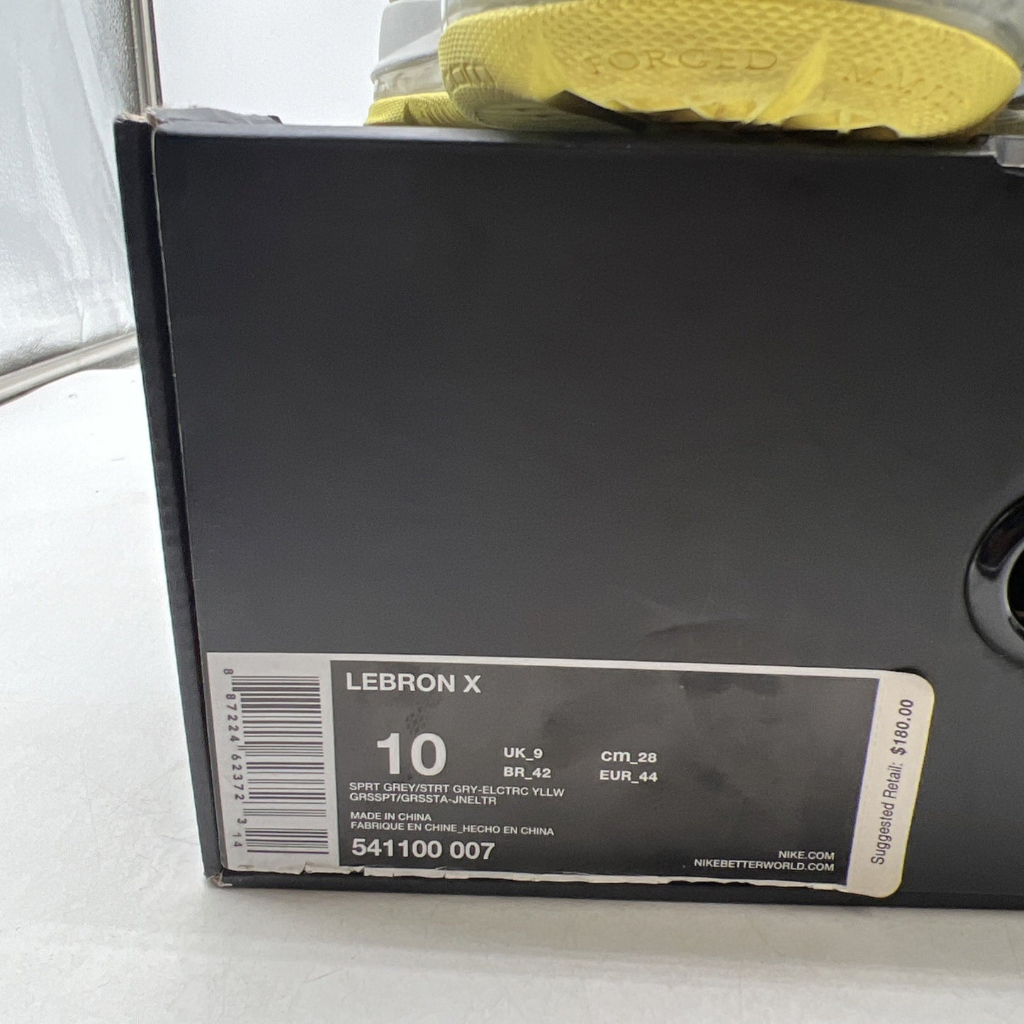 Size 10 - Nike LeBron 10 Yellow Diamond (541100-007)