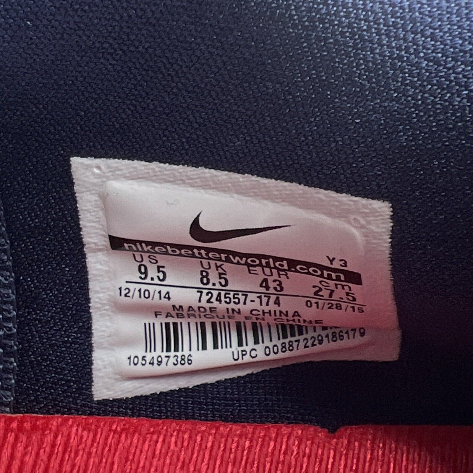 Size 9.5 - Nike LeBron 12 Low USA (724557-174)