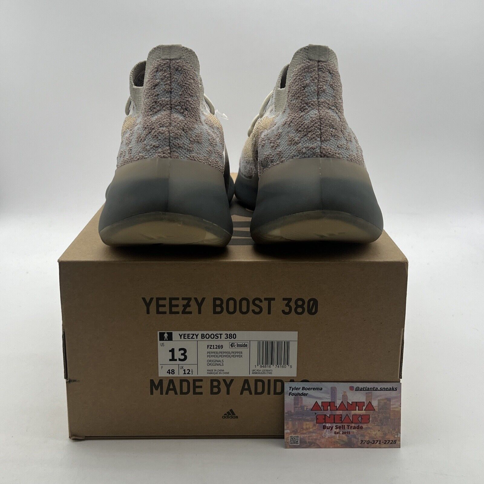 Size 13 - adidas Yeezy Boost 380 Pepper Non-Reflective (FZ1269)