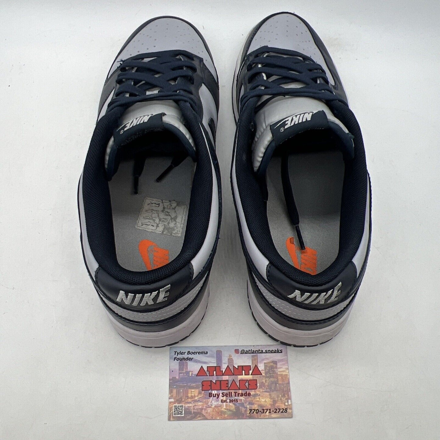 Size 12 - Nike Dunk Low Georgetown Navy Grey Leather (DD1391-003)