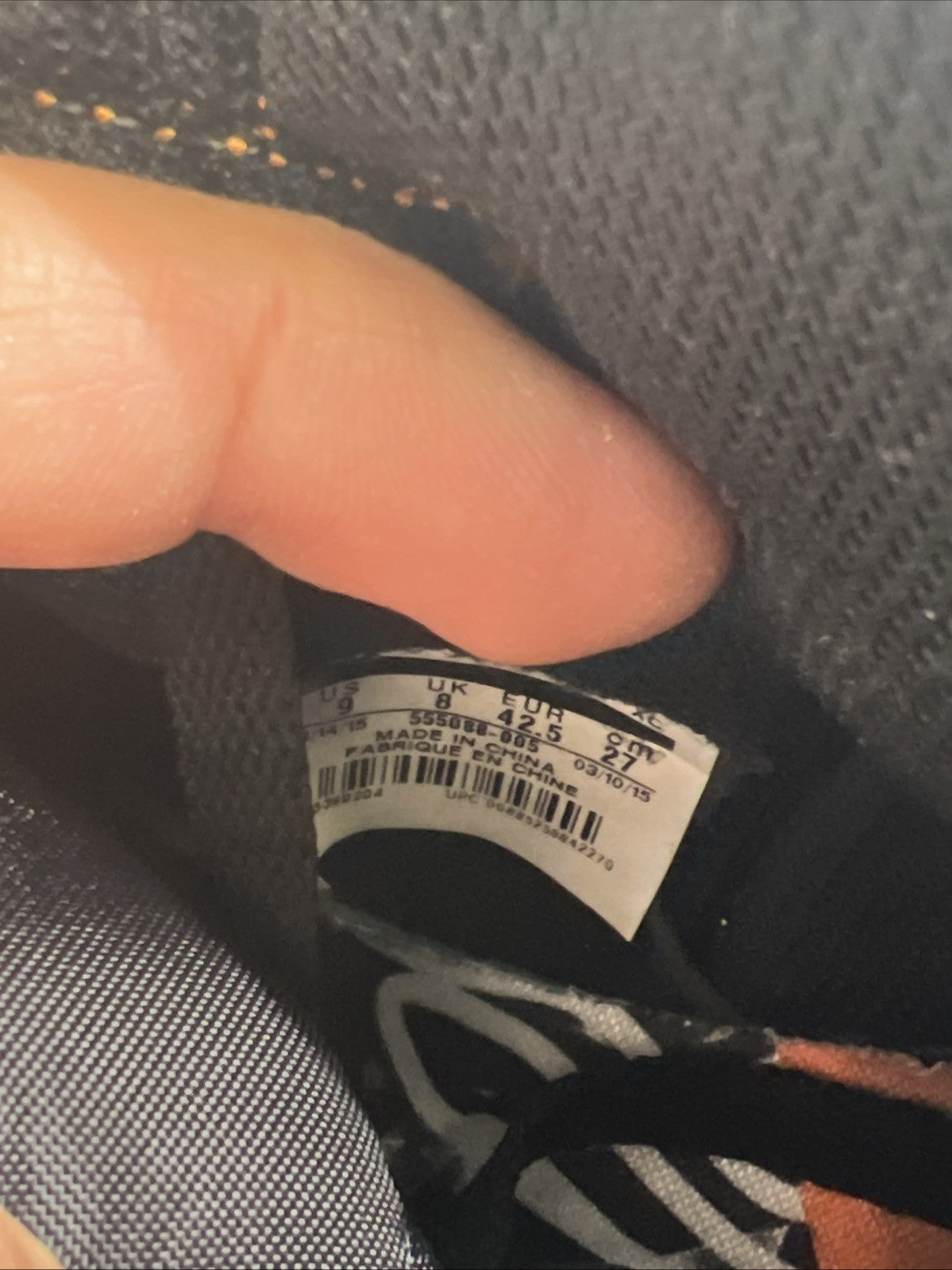 Size 9 - Air Jordan 1 Retro High OG shattered backboard away 2016 (555088-005)
