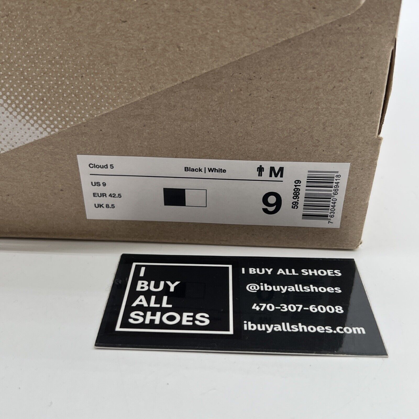 Size 9 - ON Running Cloud 5 Sneaker Black (59.98904) Shoes Sport