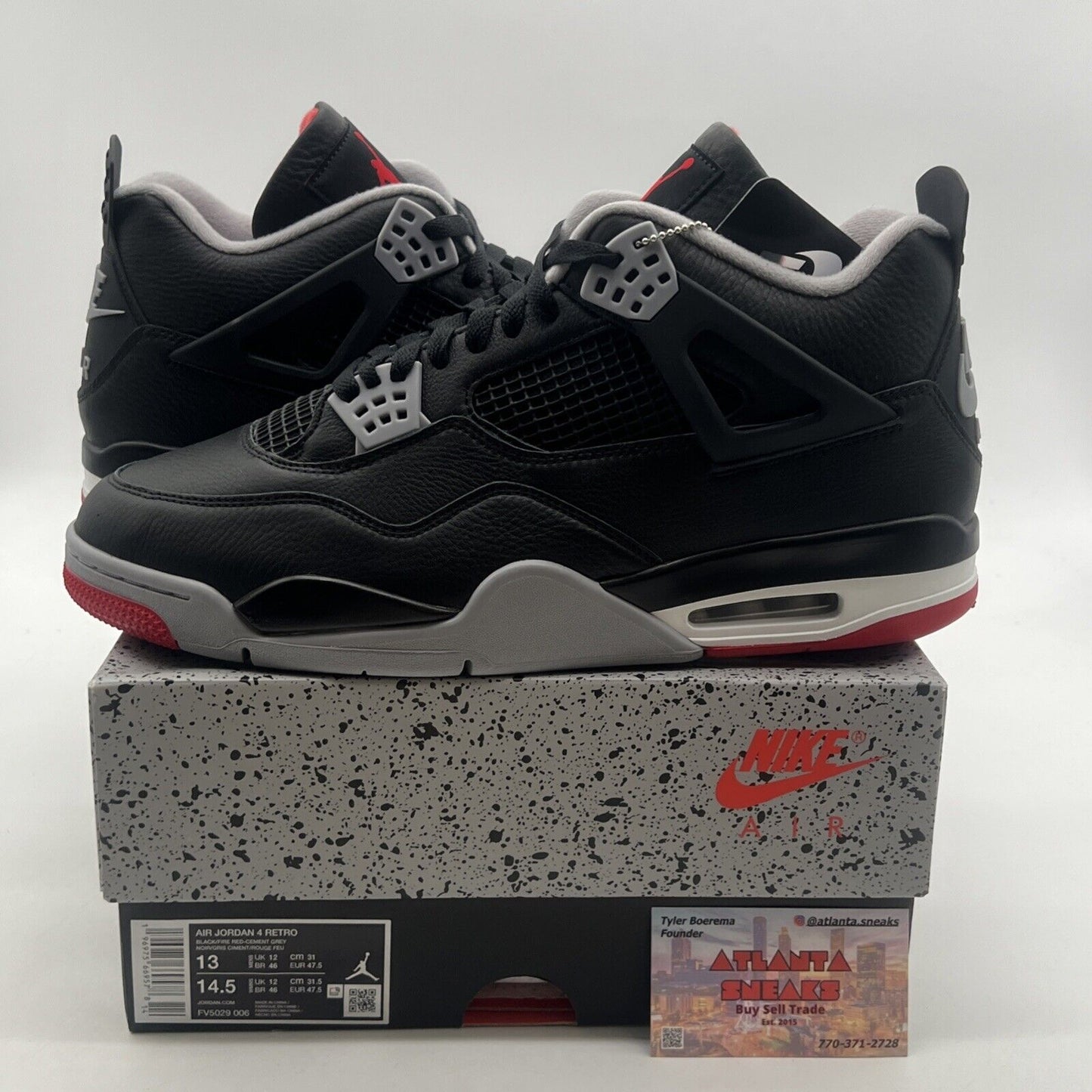 Size 13 - Air Jordan 4 Retro Bred Reimagined (FV5029-006)