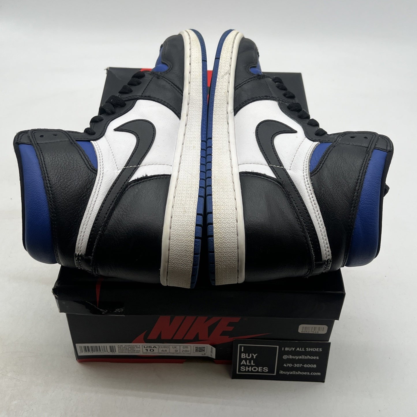 Size 10 - Air Jordan 1 Retro OG High Royal Toe (555088-041)