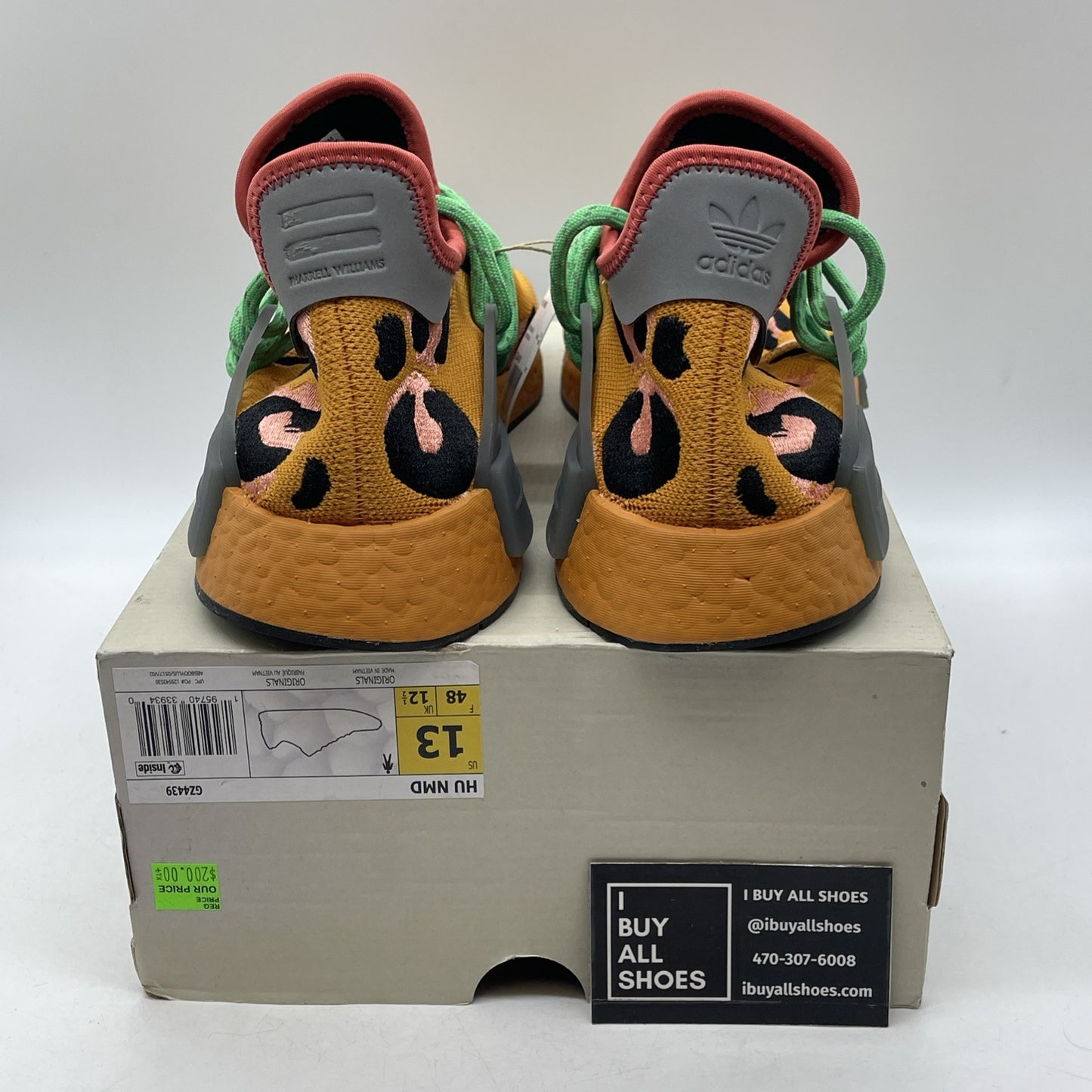 Size 13 - Adidas Pharrell x NMD Human Race Animal Print (GZ4439)