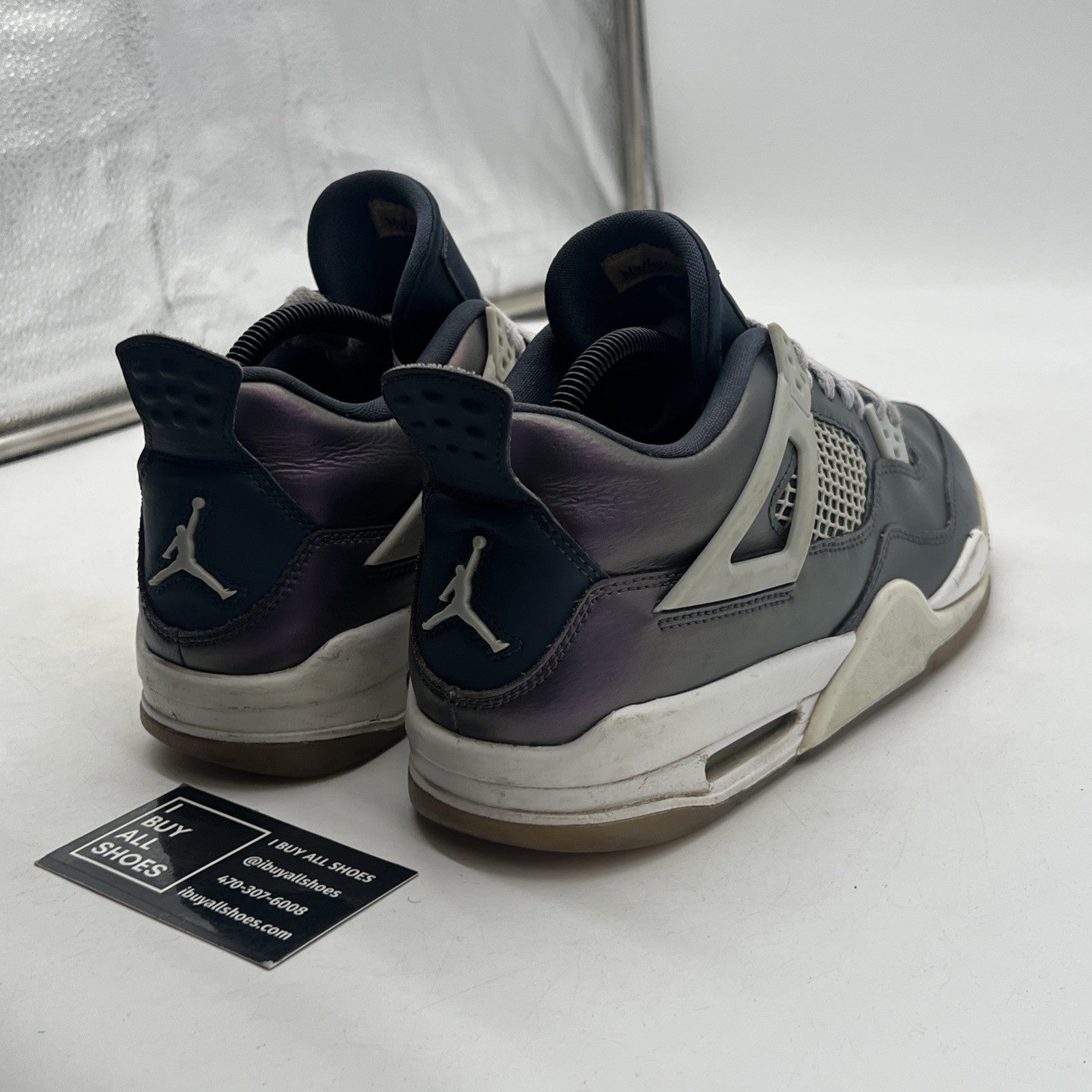 Size 7Y - Air Jordan 4 Retro Monsoon Blue (GS) Style (BQ9043-400)