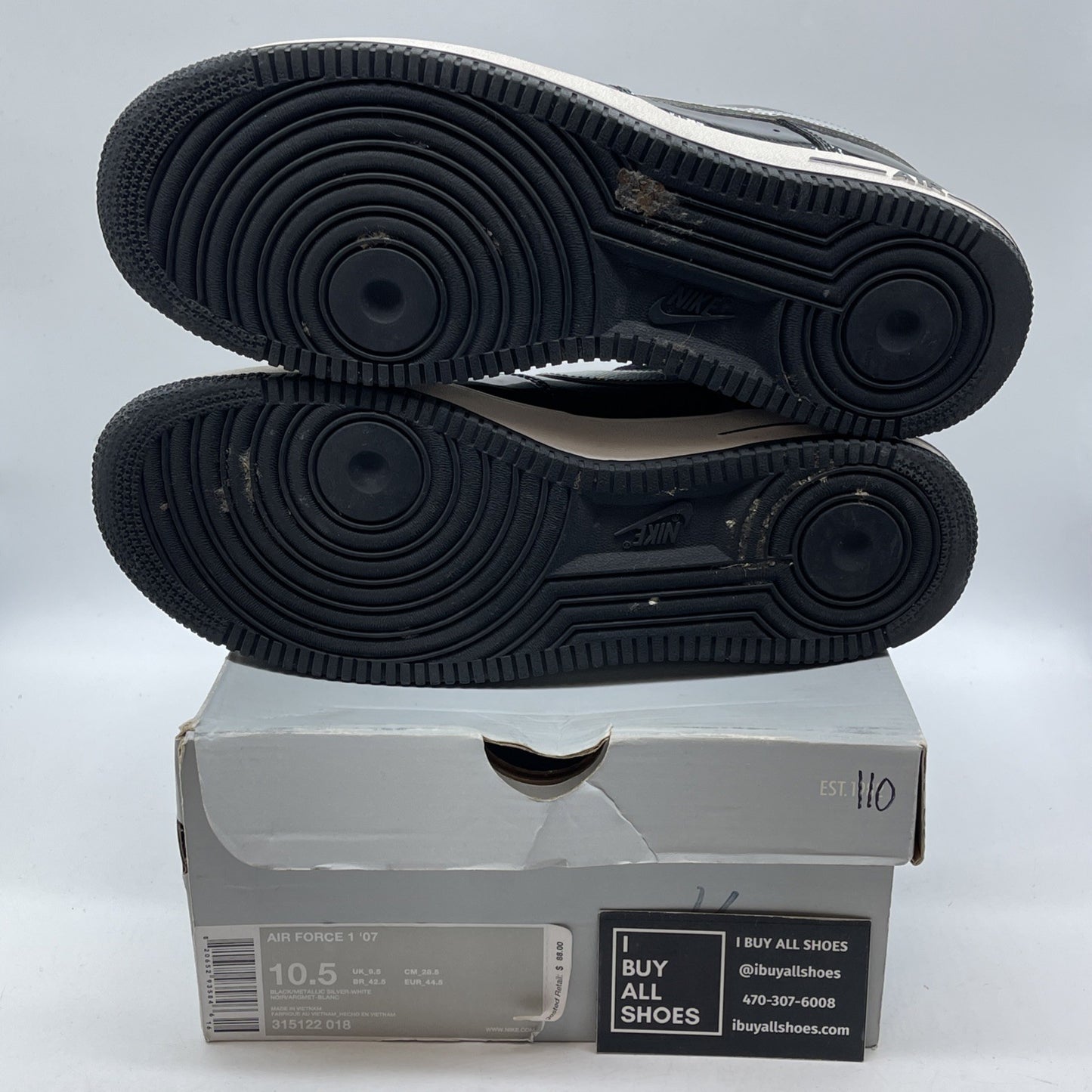 Size 10.5 - Nike Air Force 1 '07 All-Star 2011 Dallas Leather (315122-018)