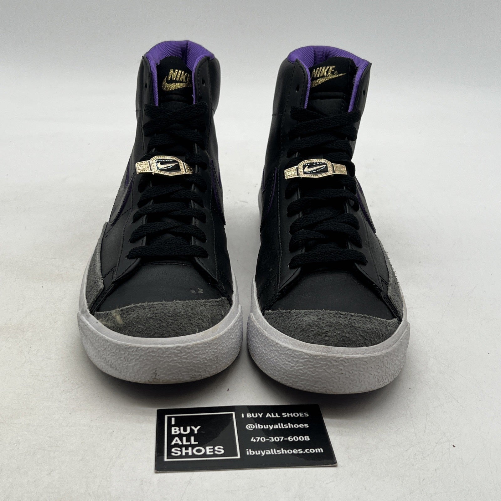 Size 9.5 - Nike Blazer '77 EMB Mid World Champ - Black (DQ8767-001)